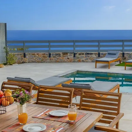 Gianna's Panoramic Seaview Twin With Pool 1 וילה *